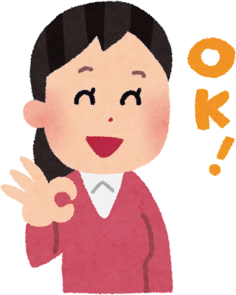 Personne avec le sourire disant 'OK'