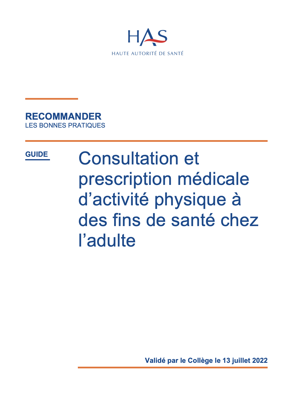 Illustration Consultation et prescription médicale d'activité physique