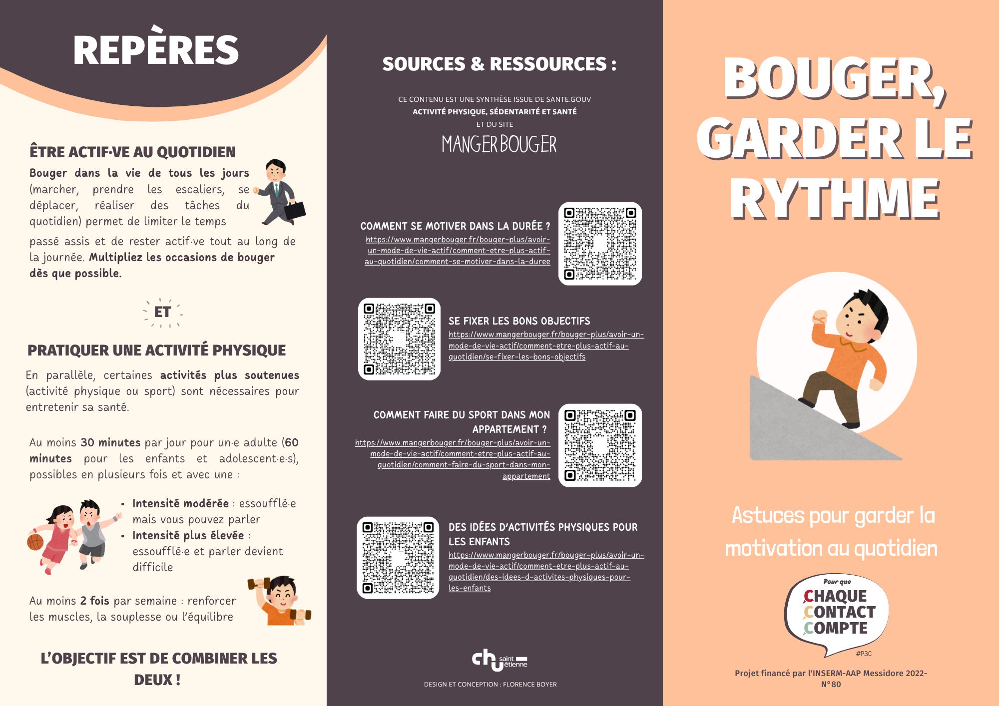 Illustration flyer Bouger, garder le rythme(1)