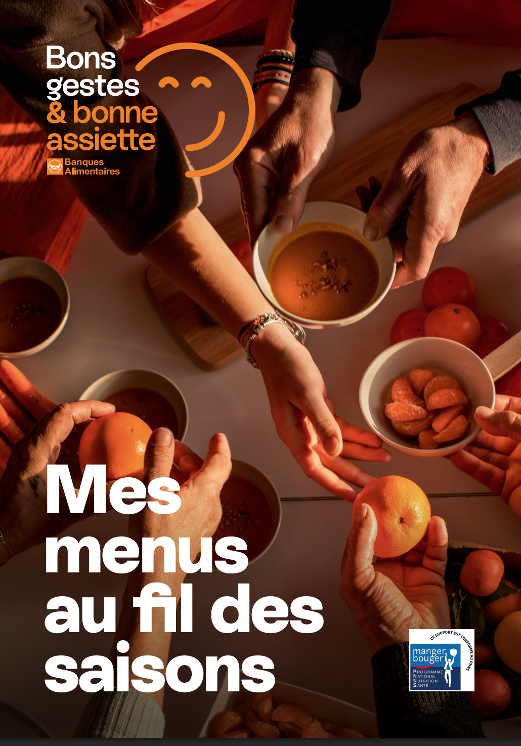 Illustration flyer Mes menus au fil des saisons