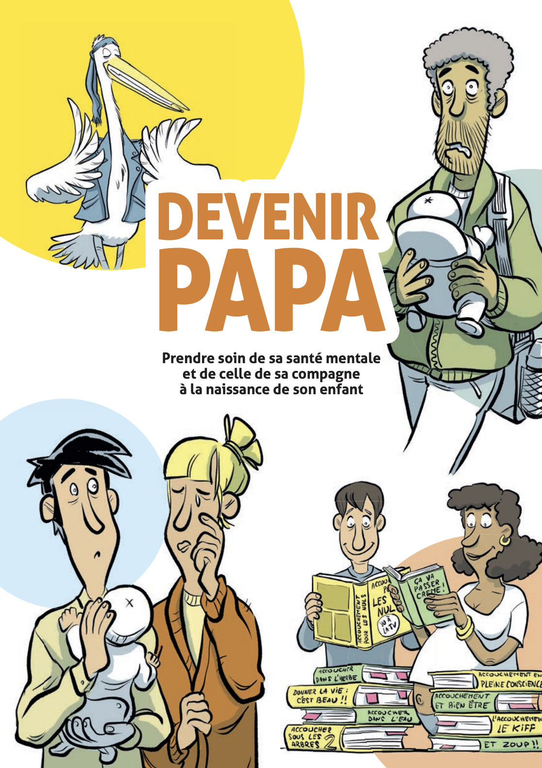 Illustration Bande dessinée 24 pages devenir Papa