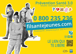 Illustration flyer Numéro fil santé jeune