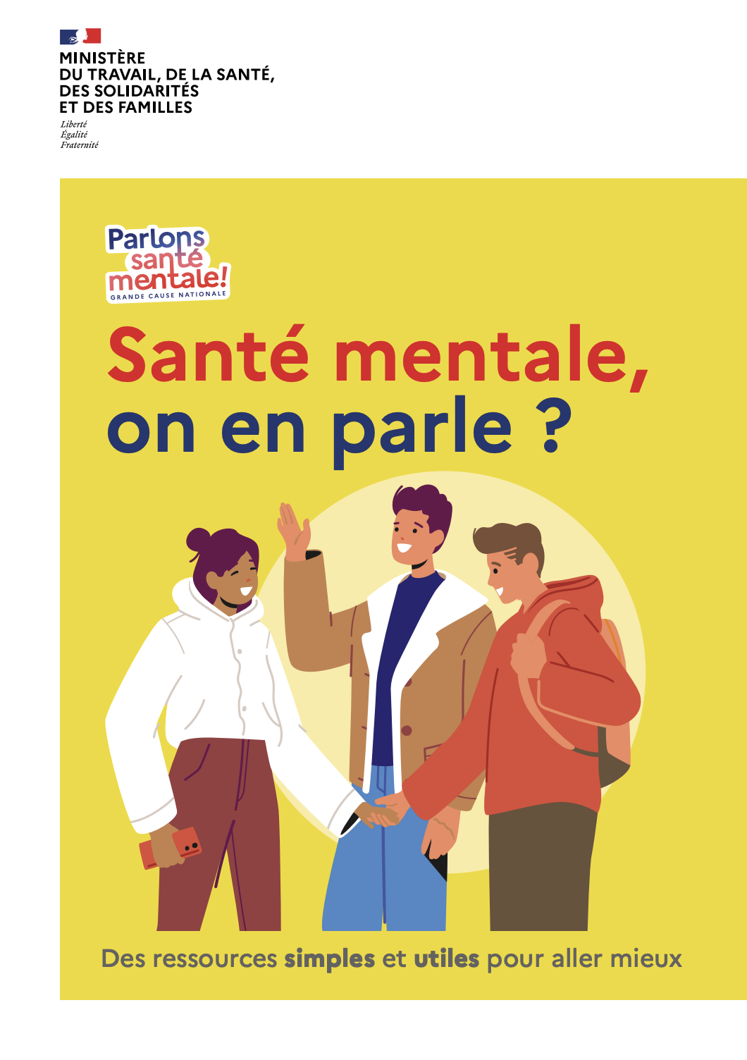 Illustration flyer Santé mentale, on en parle ?