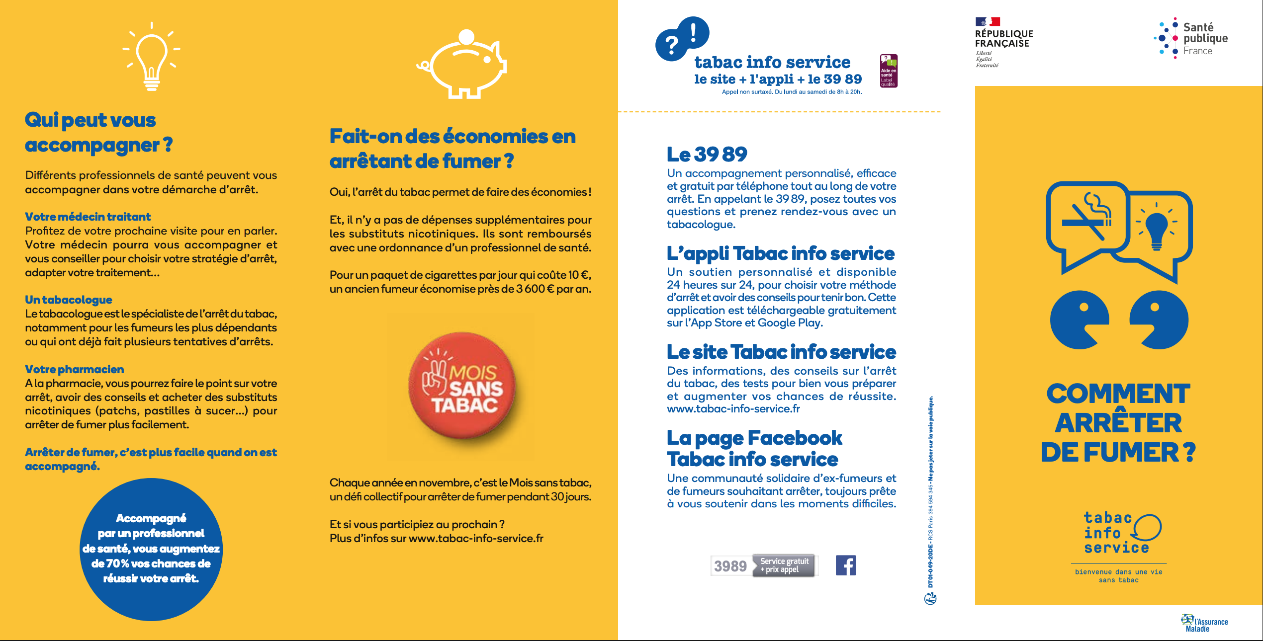 Illustration flyer comment arrêter de fumer