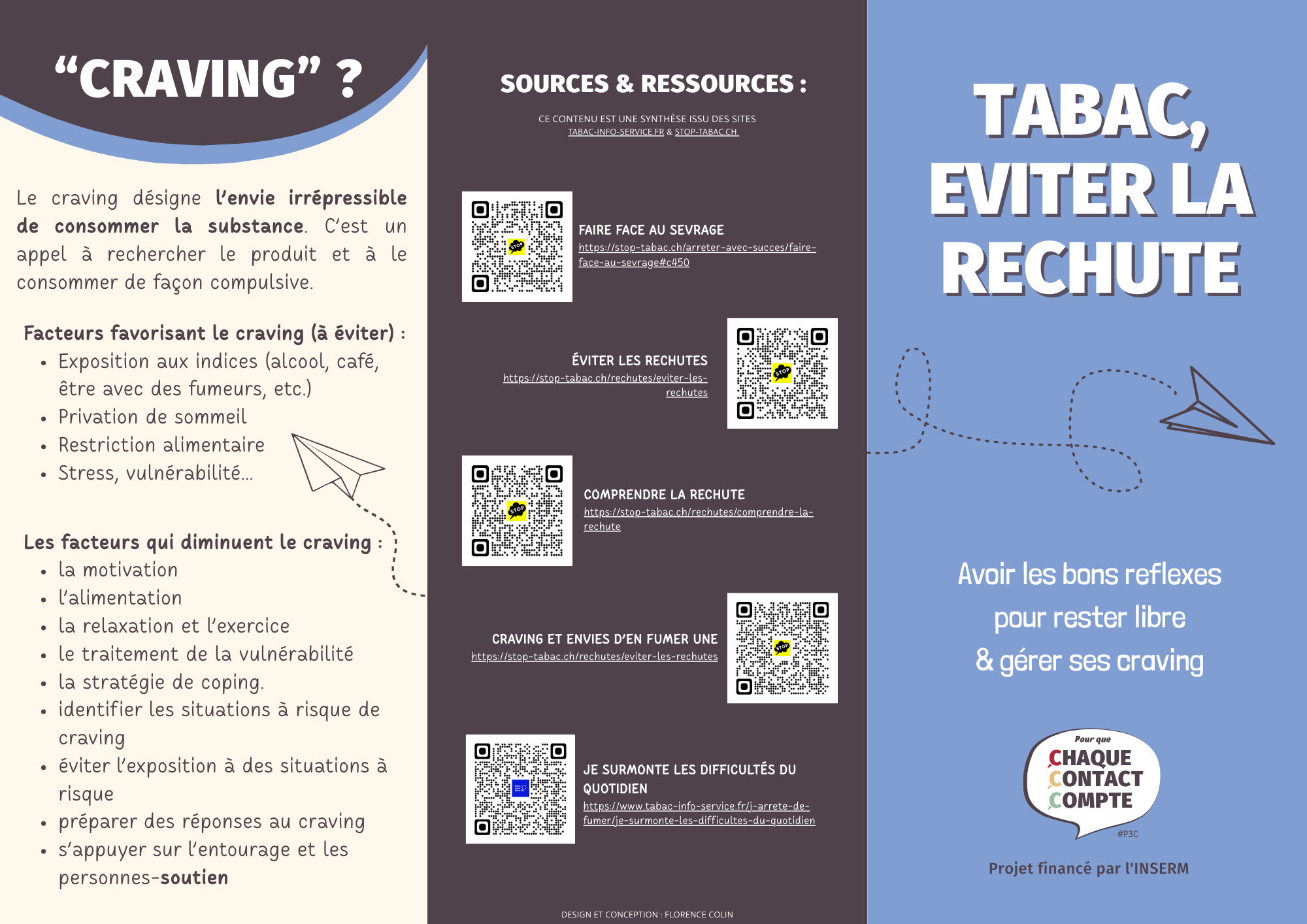 Illustration flyer éviter la rechute