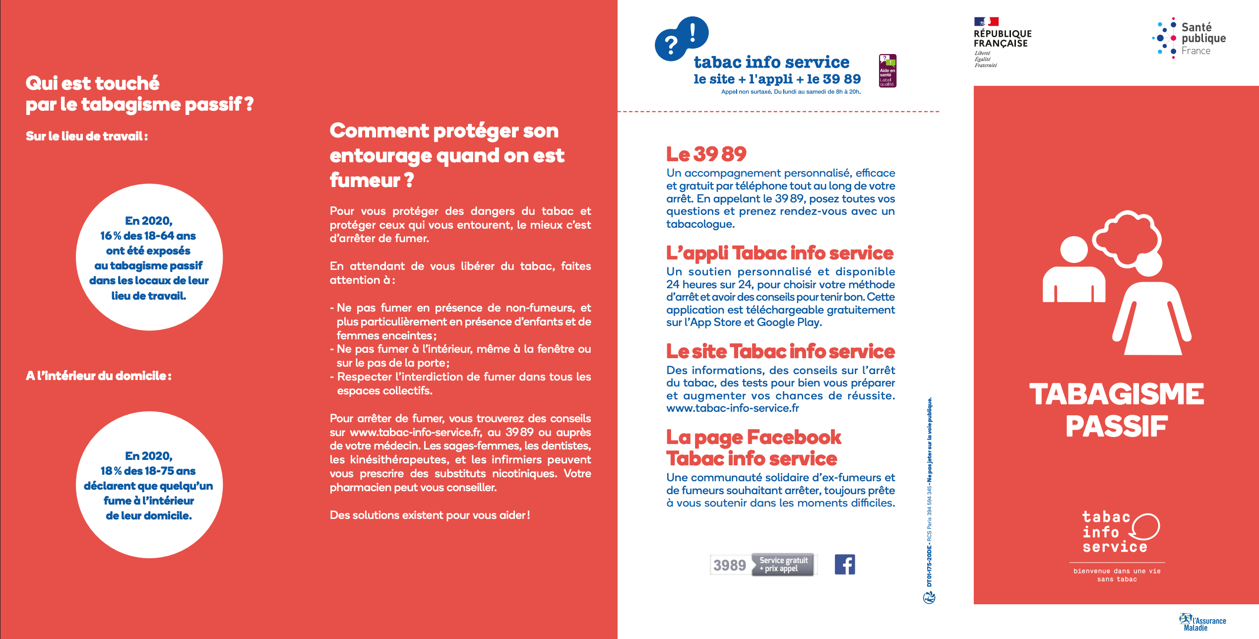 Illustration flyer tabagisme passif